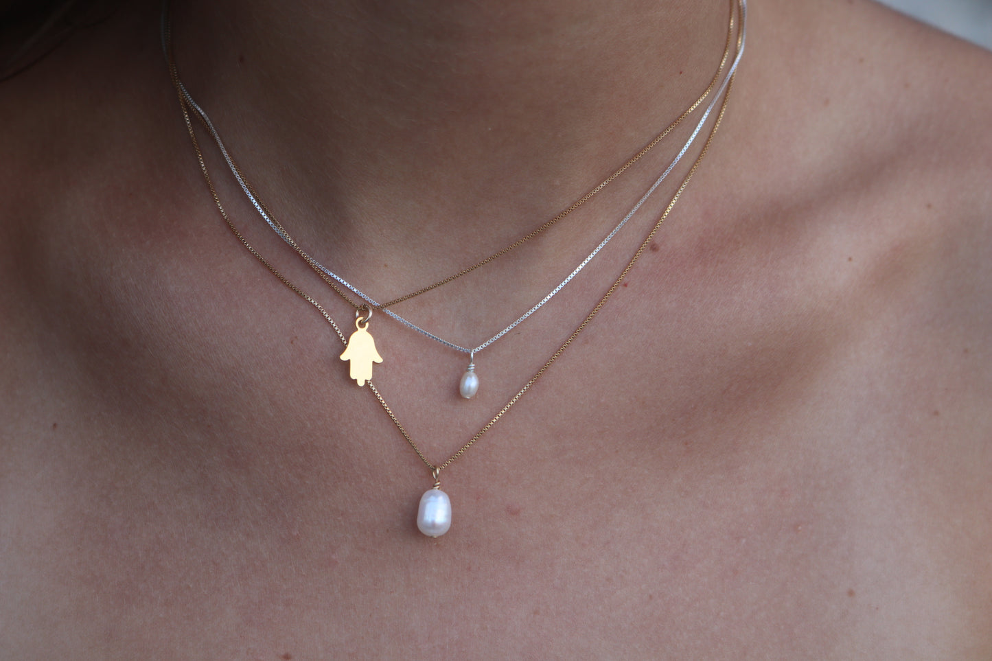 Gold Hamsa Necklace