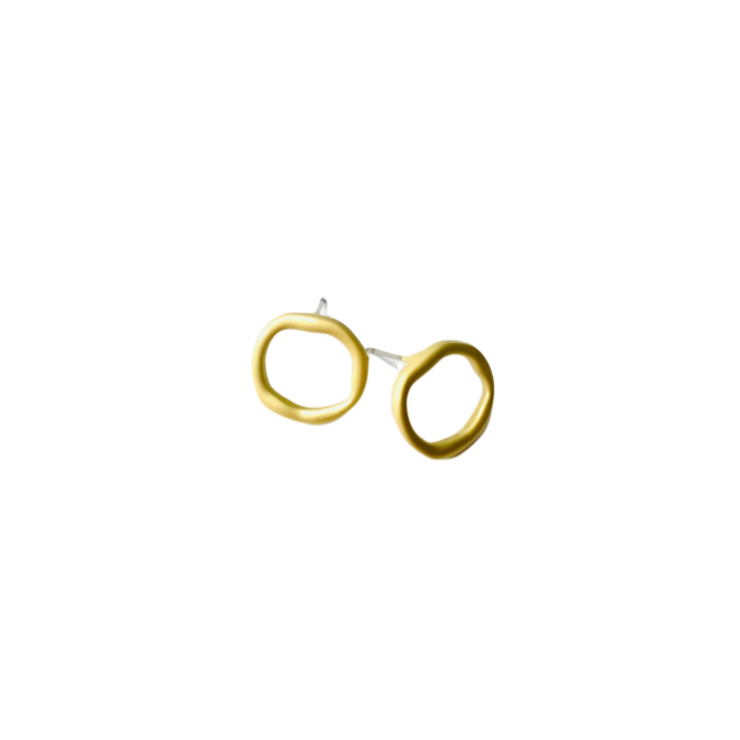 Hollow Circle Matte Earrings