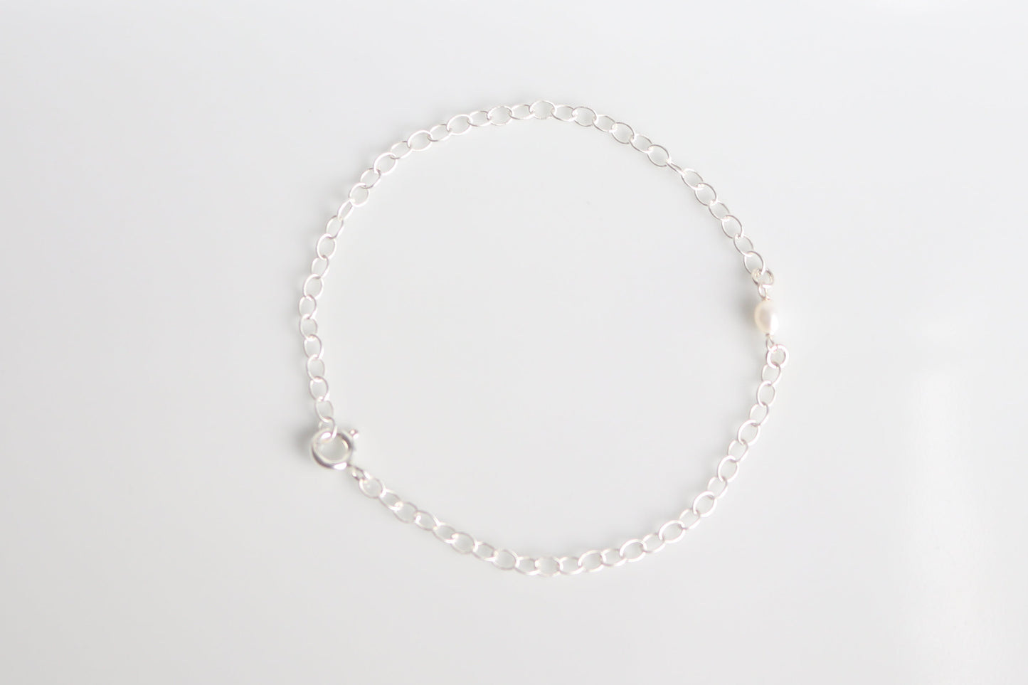 Silver Pearl Bracelet