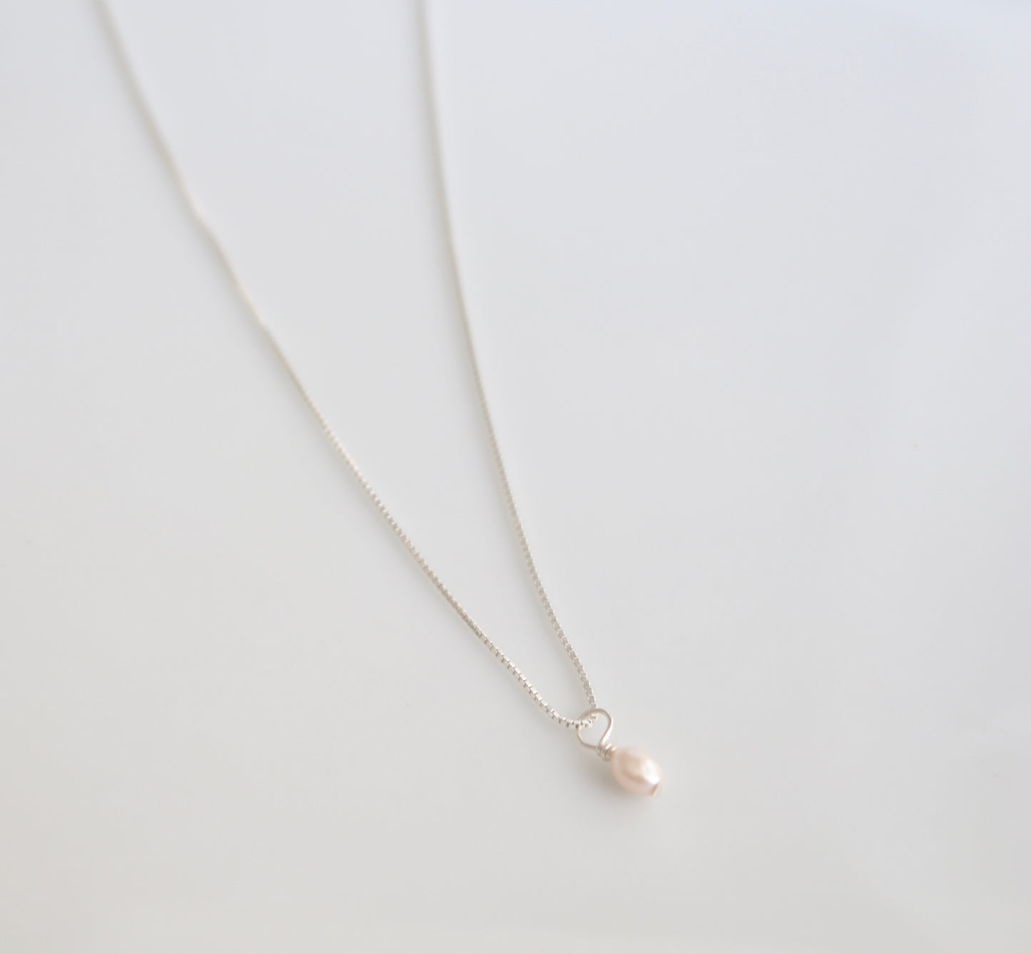 Silver Pearl Necklace