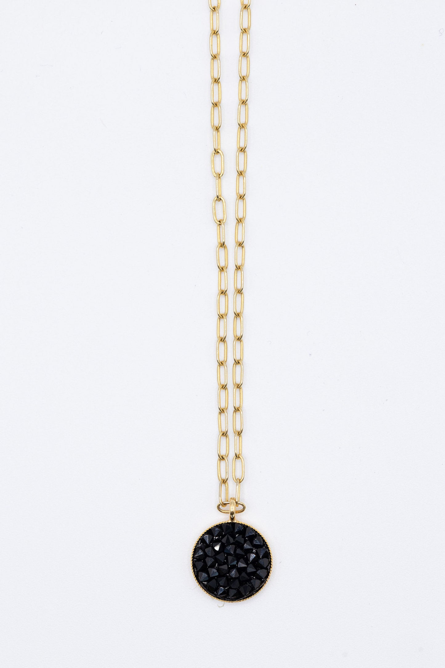 Small Swarovski Disc Necklace