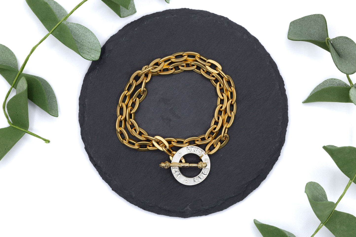 Alef Lamed Daled Hebrew Wrap Bracelet