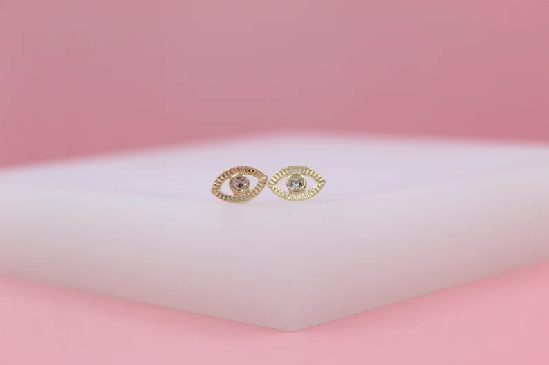 Evil Eye Stud Earrings