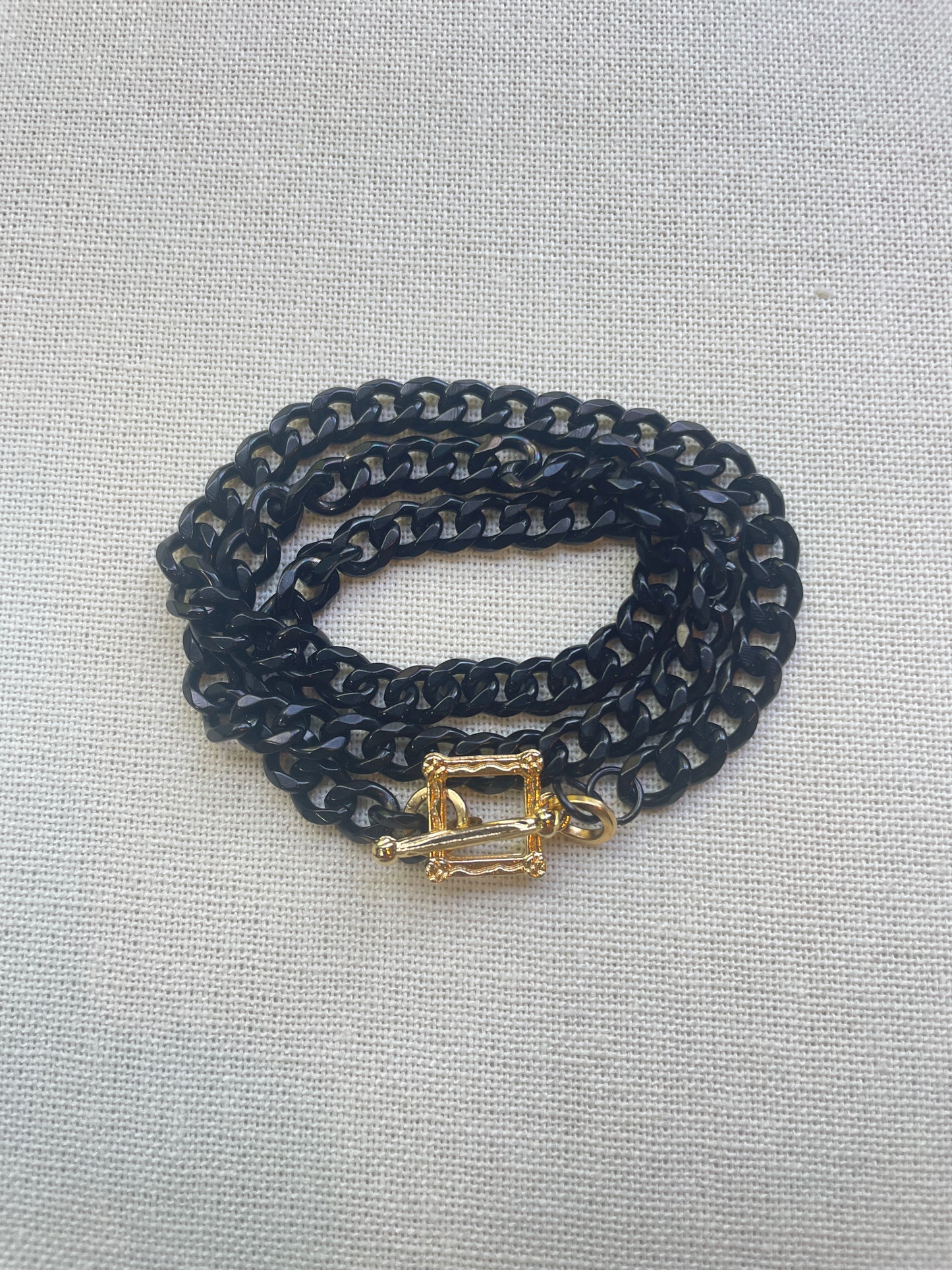 Black and Gold Chunky Necklace/Bracelet
