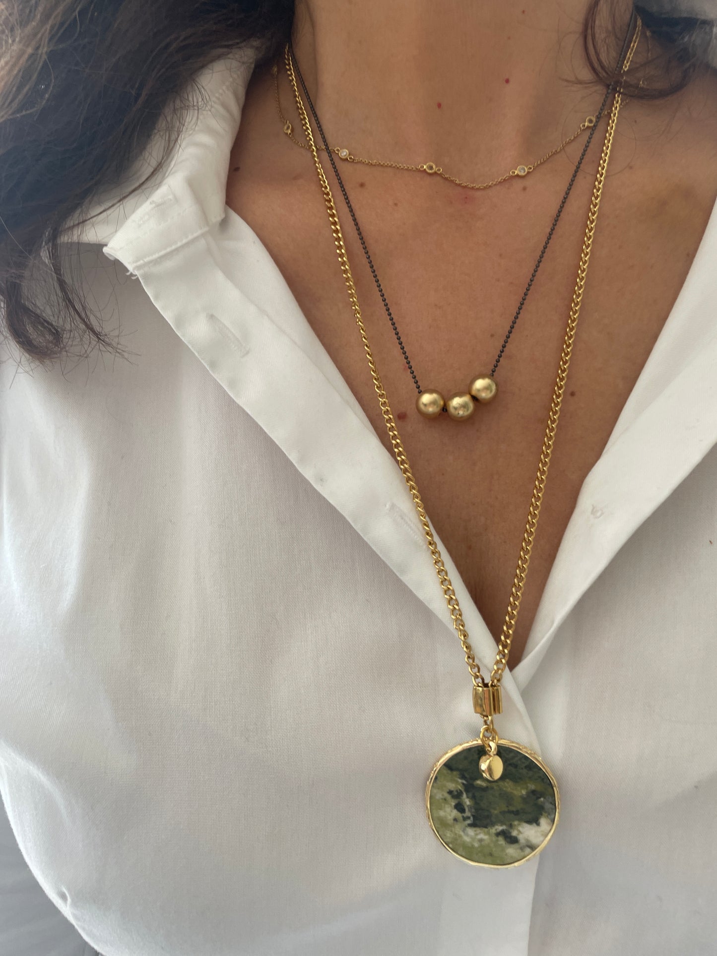 Triple beads Necklace