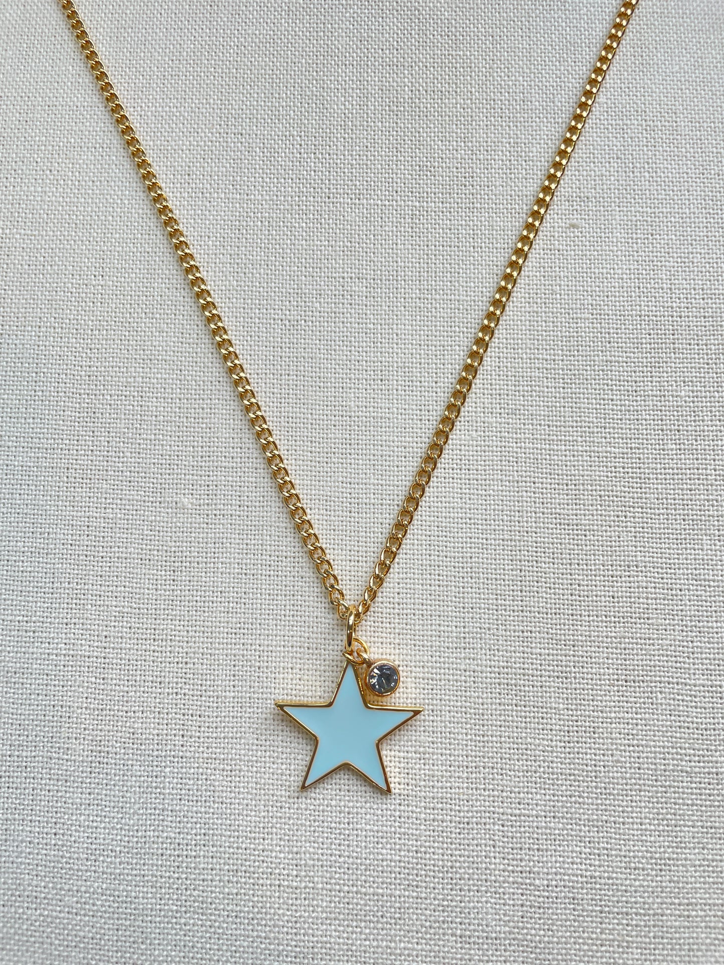 Large Blue Star Necklace