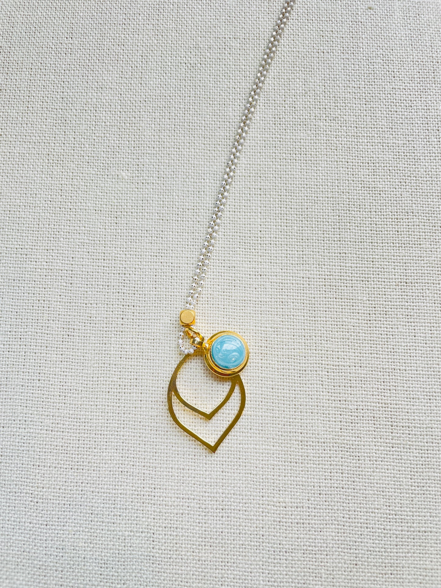 Light Blue Long Necklace