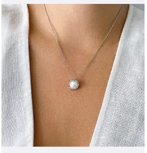 Floating Freshwater Pearl Necklace
