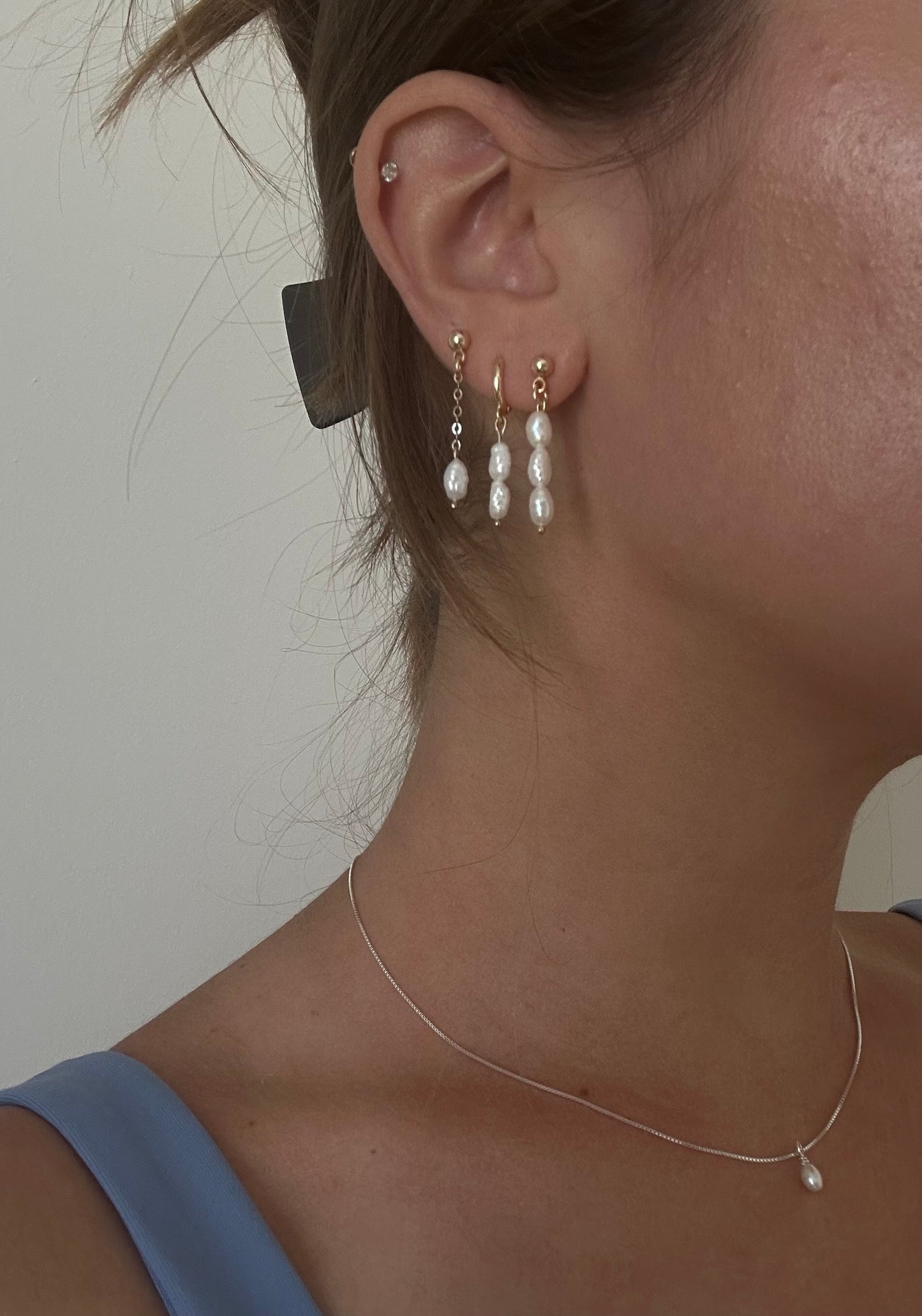 Pearl Drop Studs