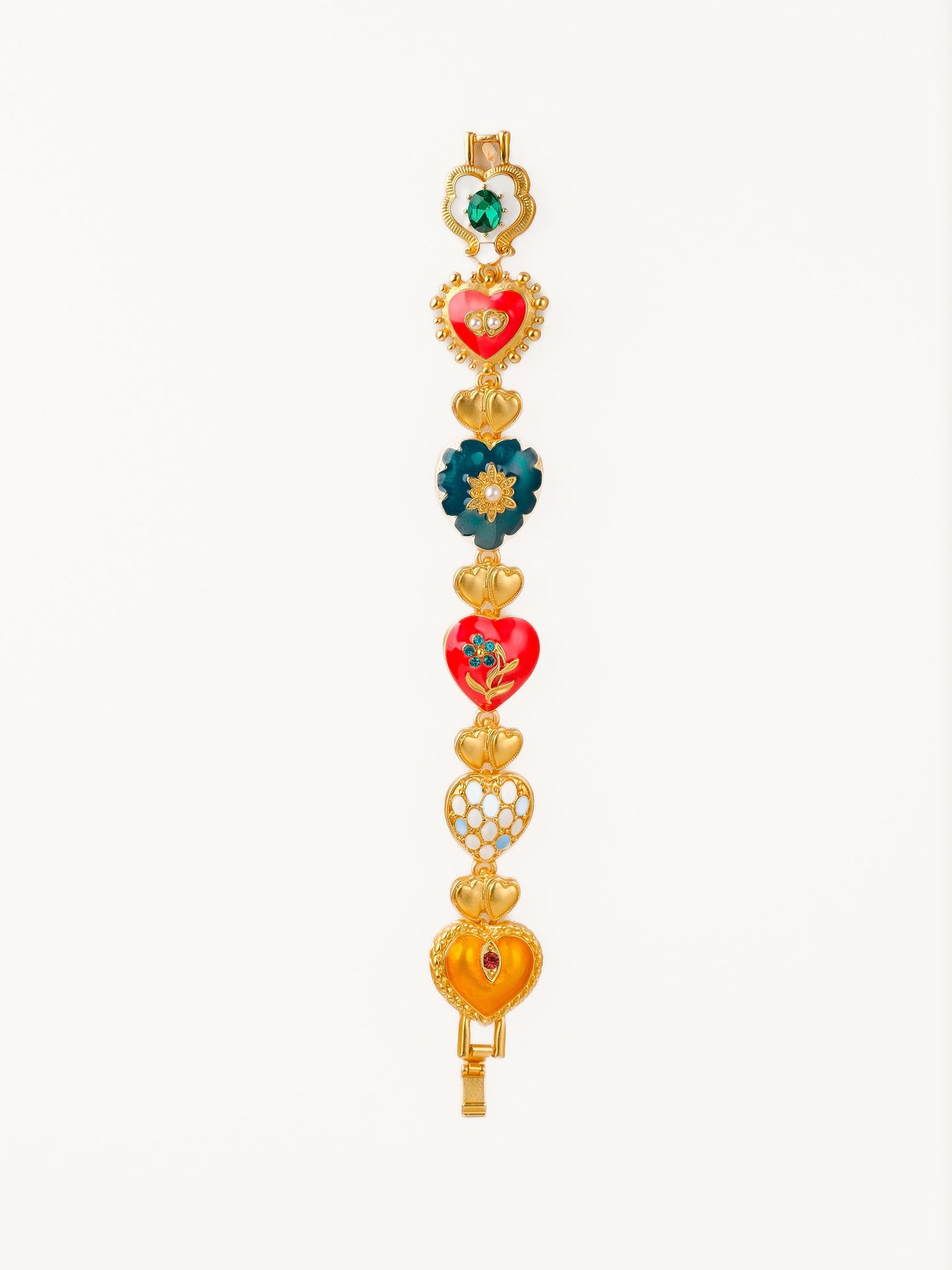 Multi-Color Heart Bracelet