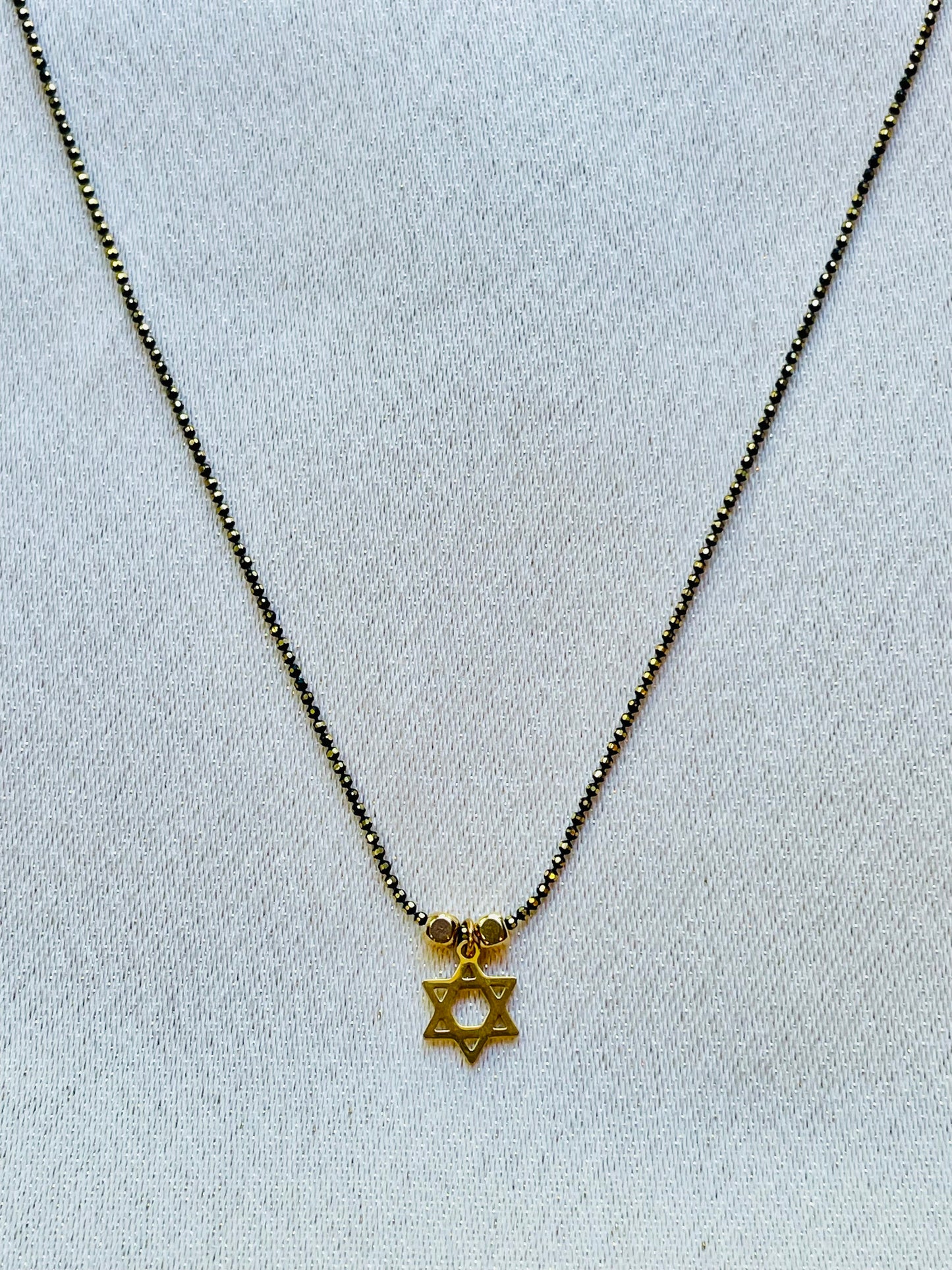 Gold Jewish Star Necklace