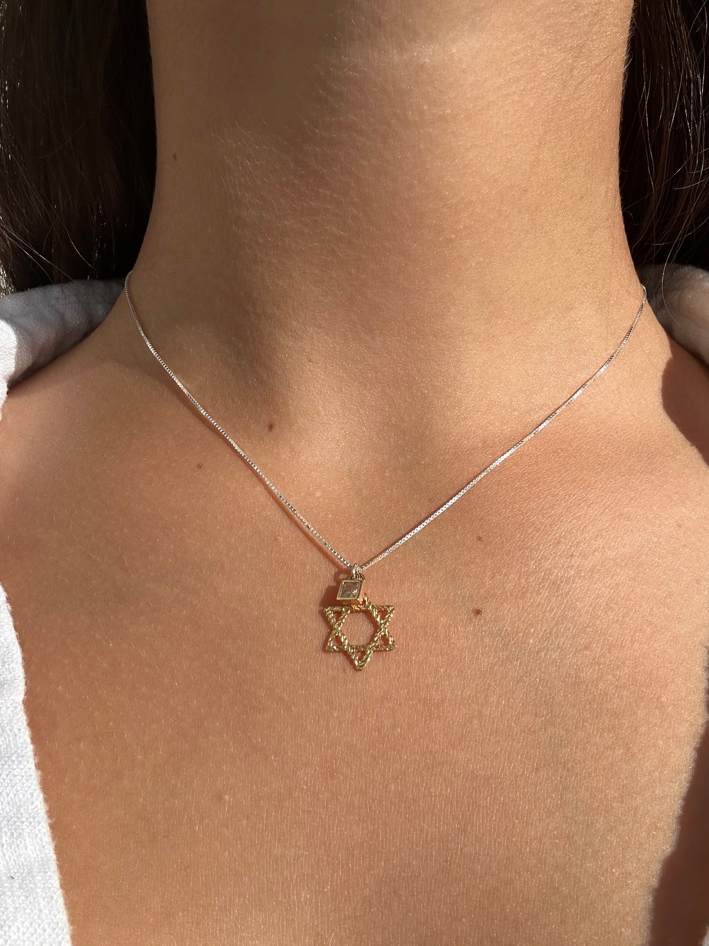 Gold/Silver Jewish Star Necklace