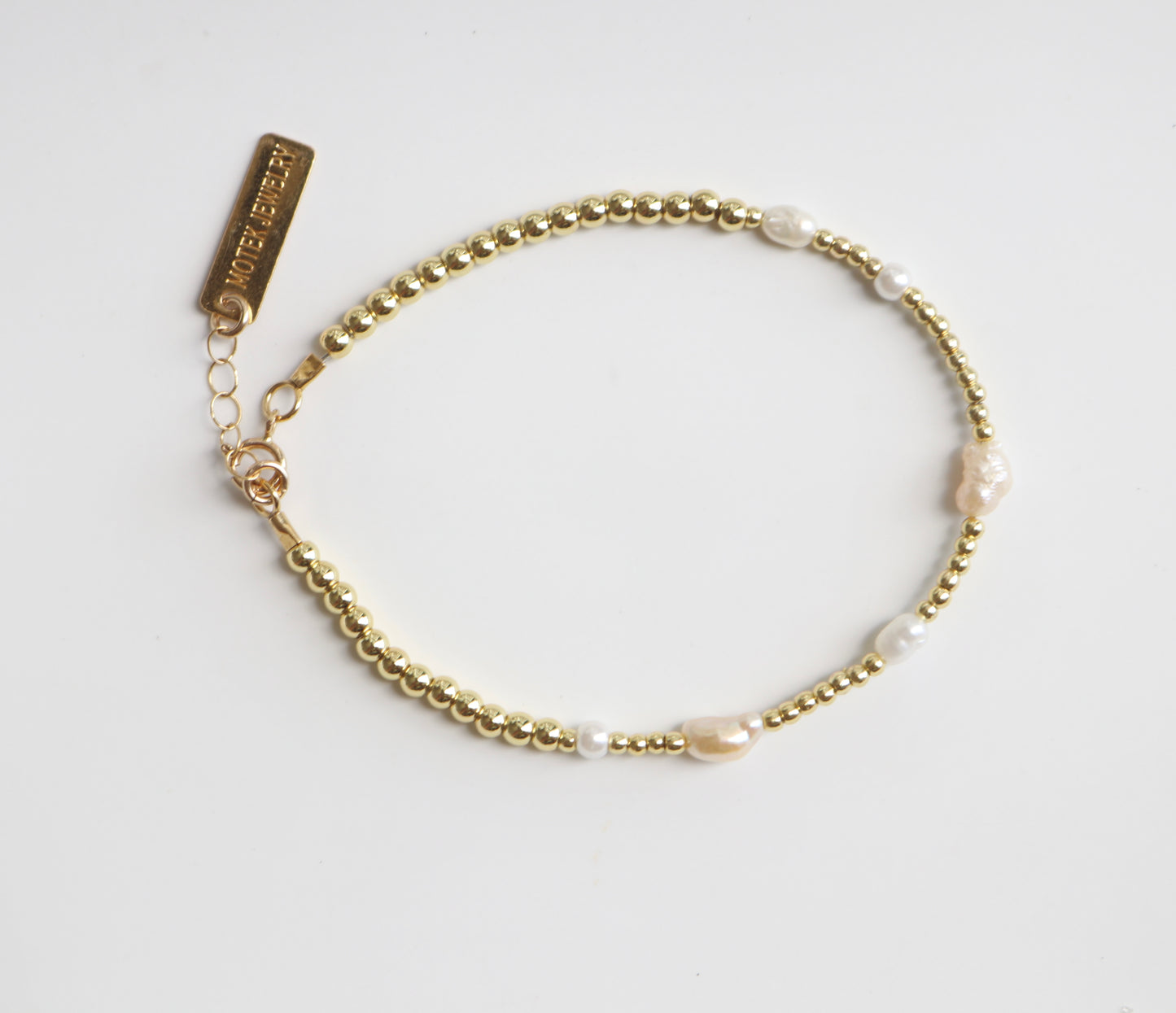 Gold Multi Pearl Bracelet
