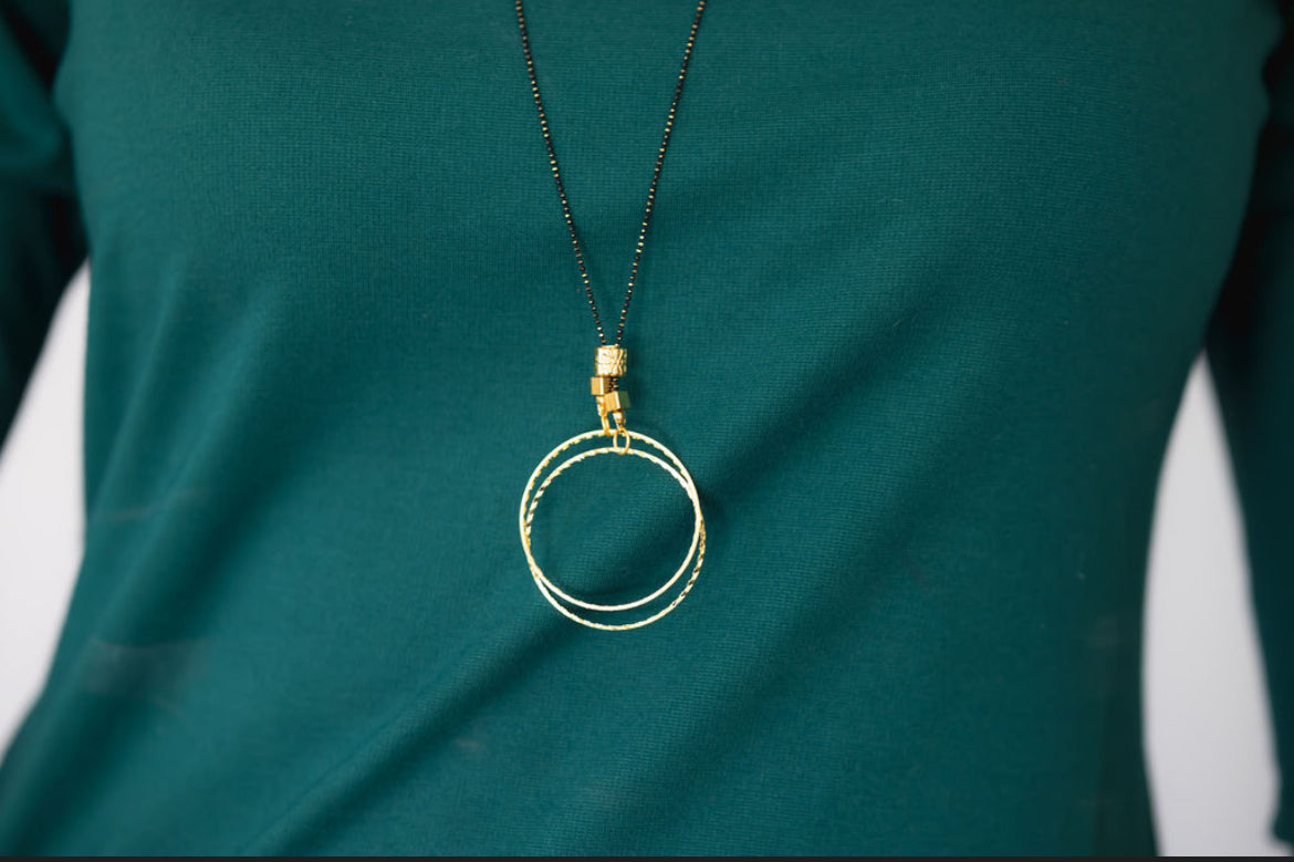 Double Circle Necklace