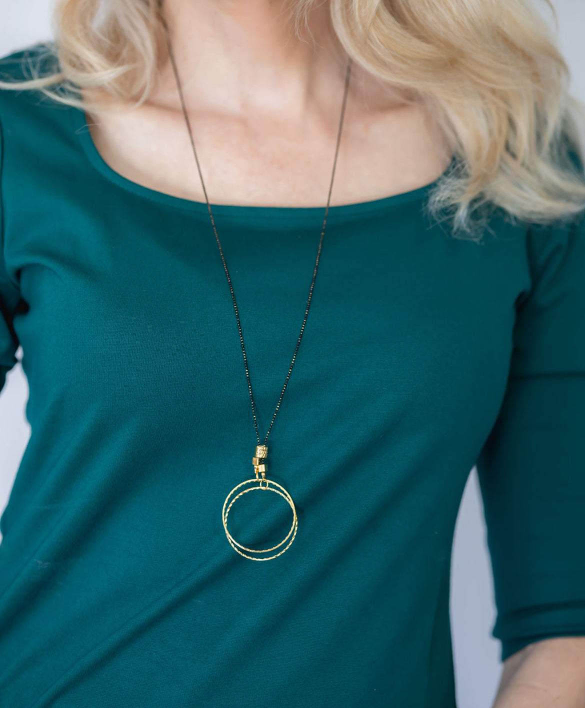 Double Circle Necklace