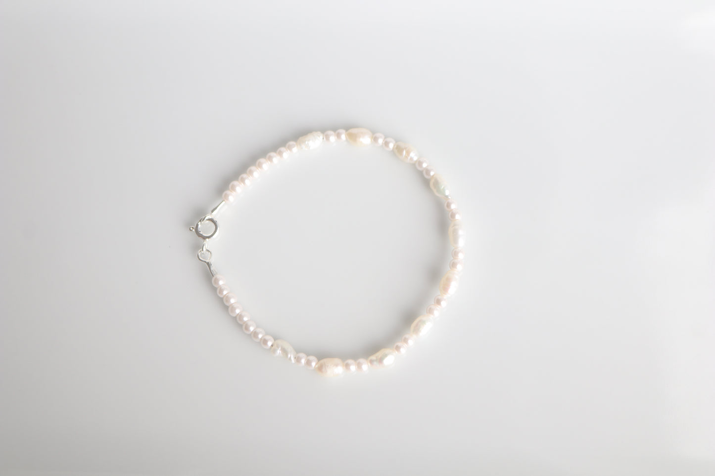 Silver Pearl Bracelet