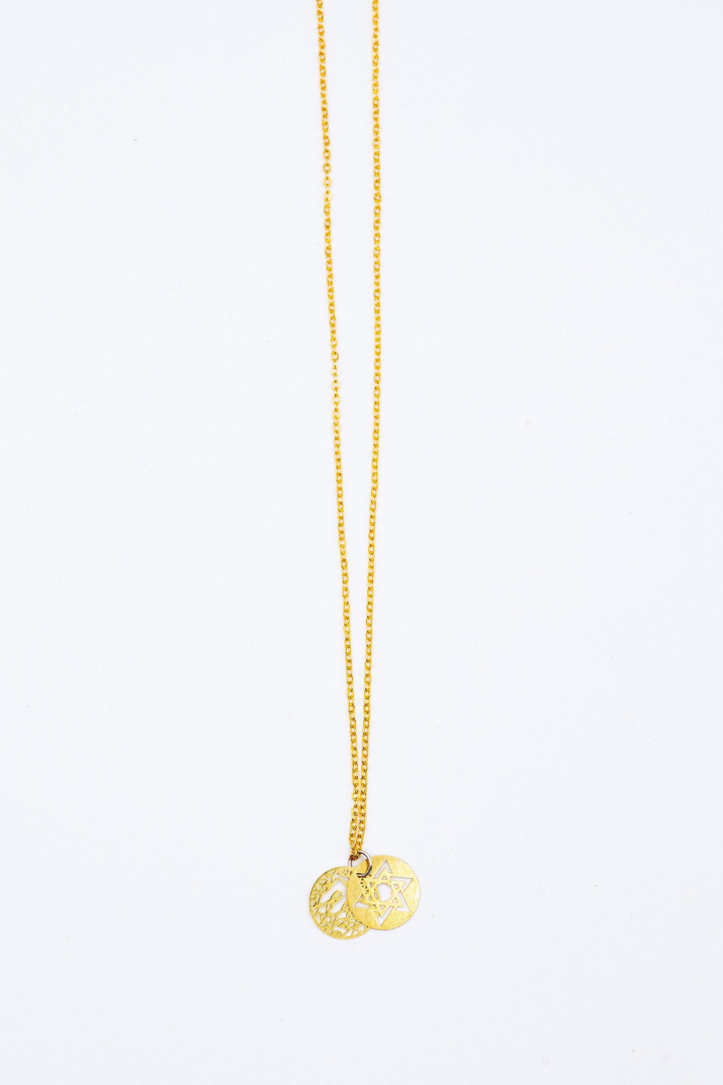Jewish Star & Chai Necklace