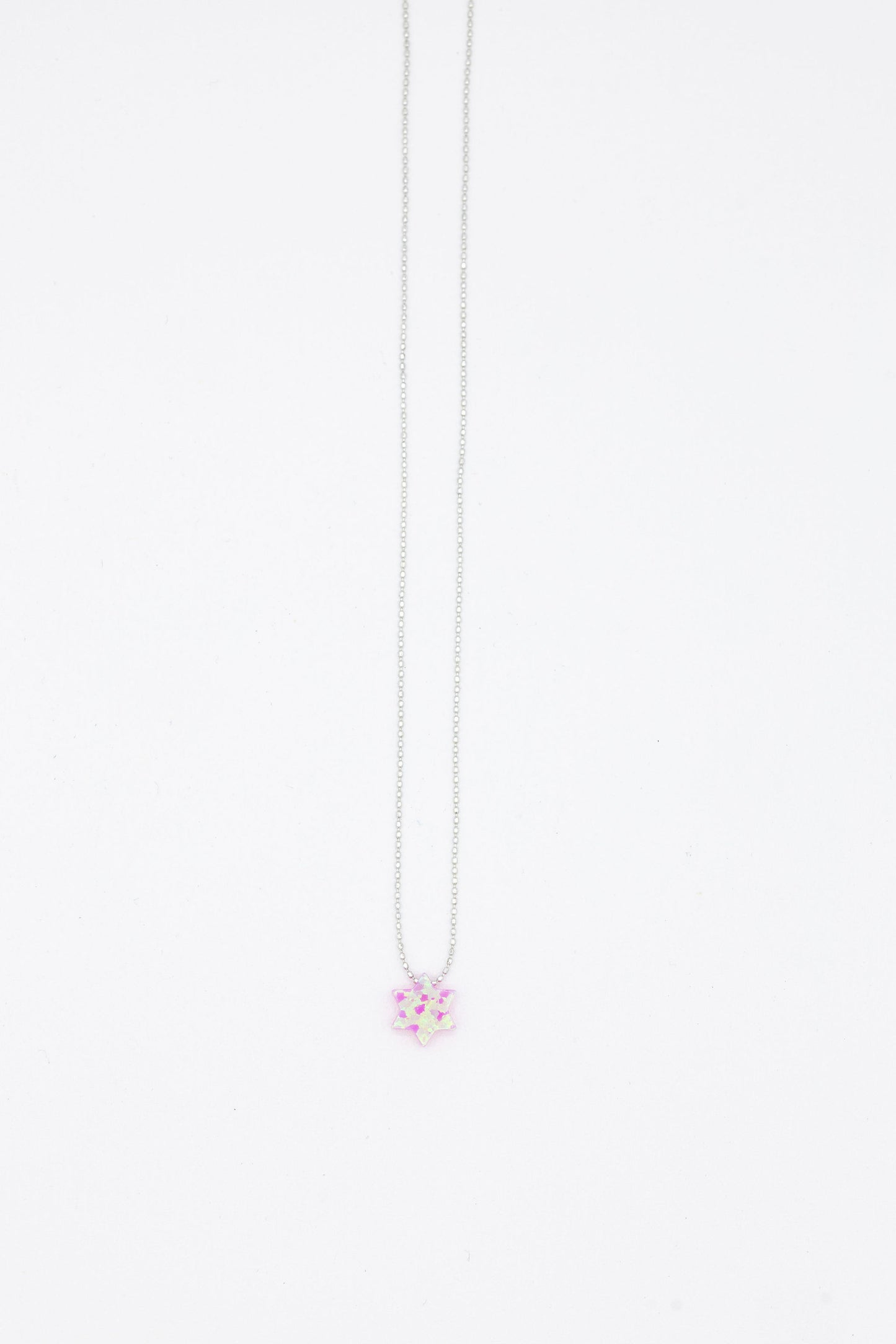 Opal Jewish Star Necklace
