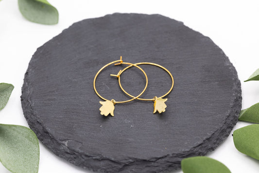 Gold Hamsa Earrings
