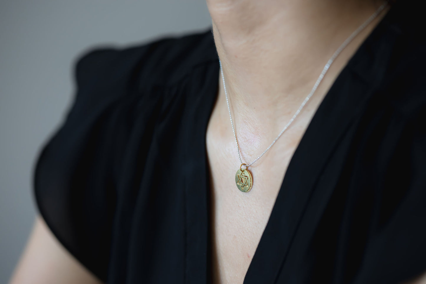Jewish Star & Chai Necklace