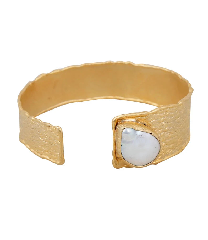 Pearl Cuff Unique Bracelet