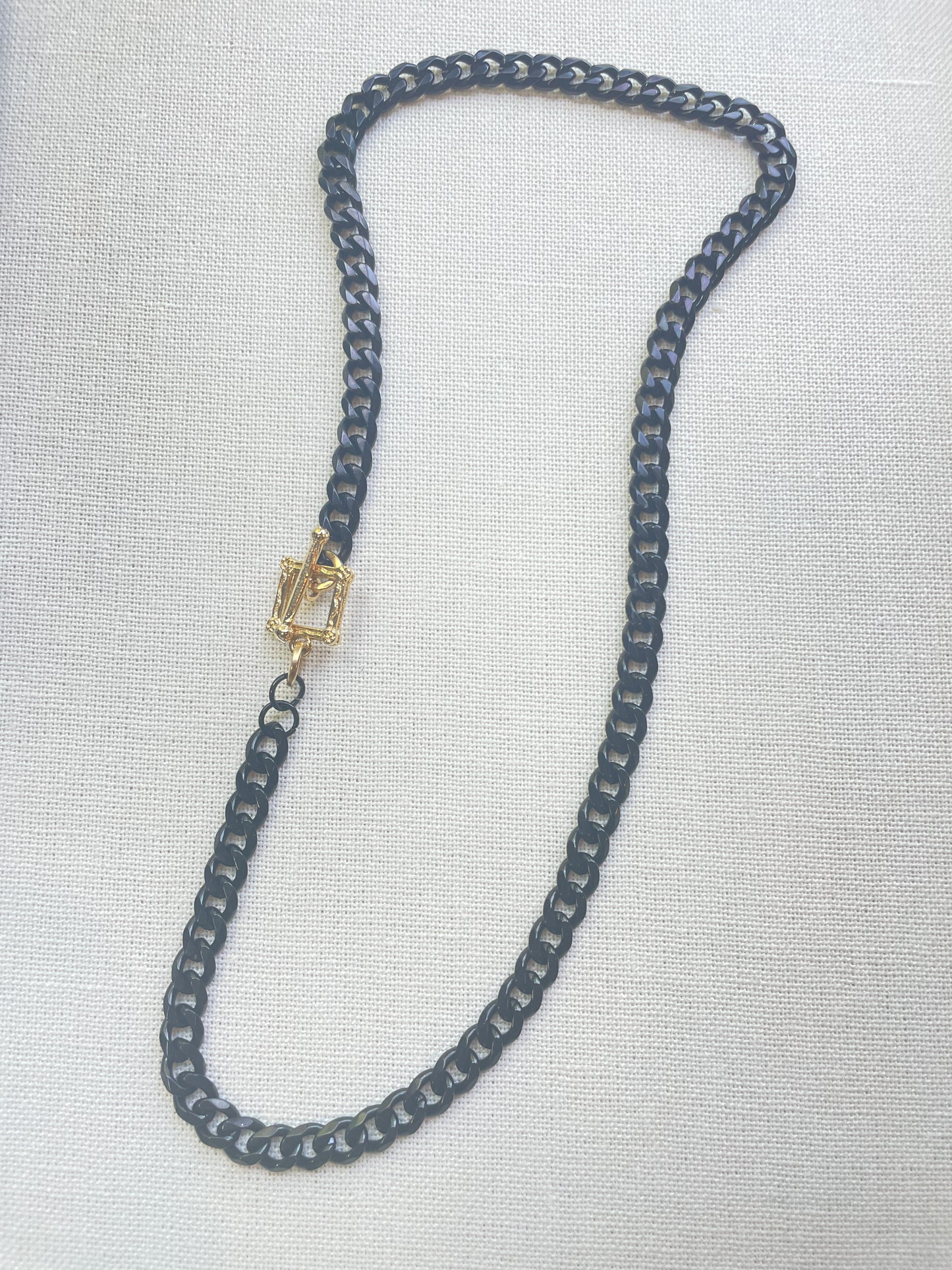 Black and Gold Chunky Necklace/Bracelet