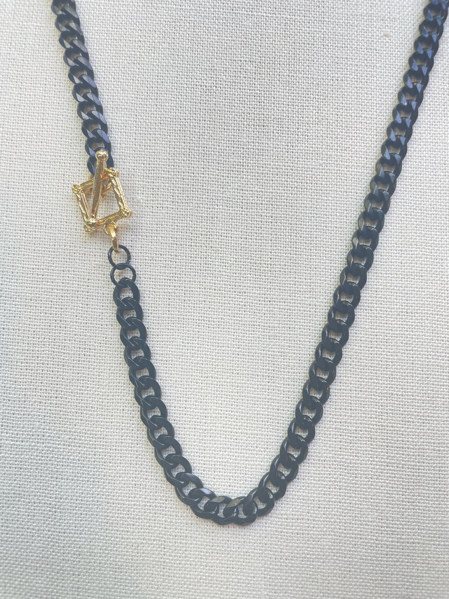 Black and Gold Chunky Necklace/Bracelet