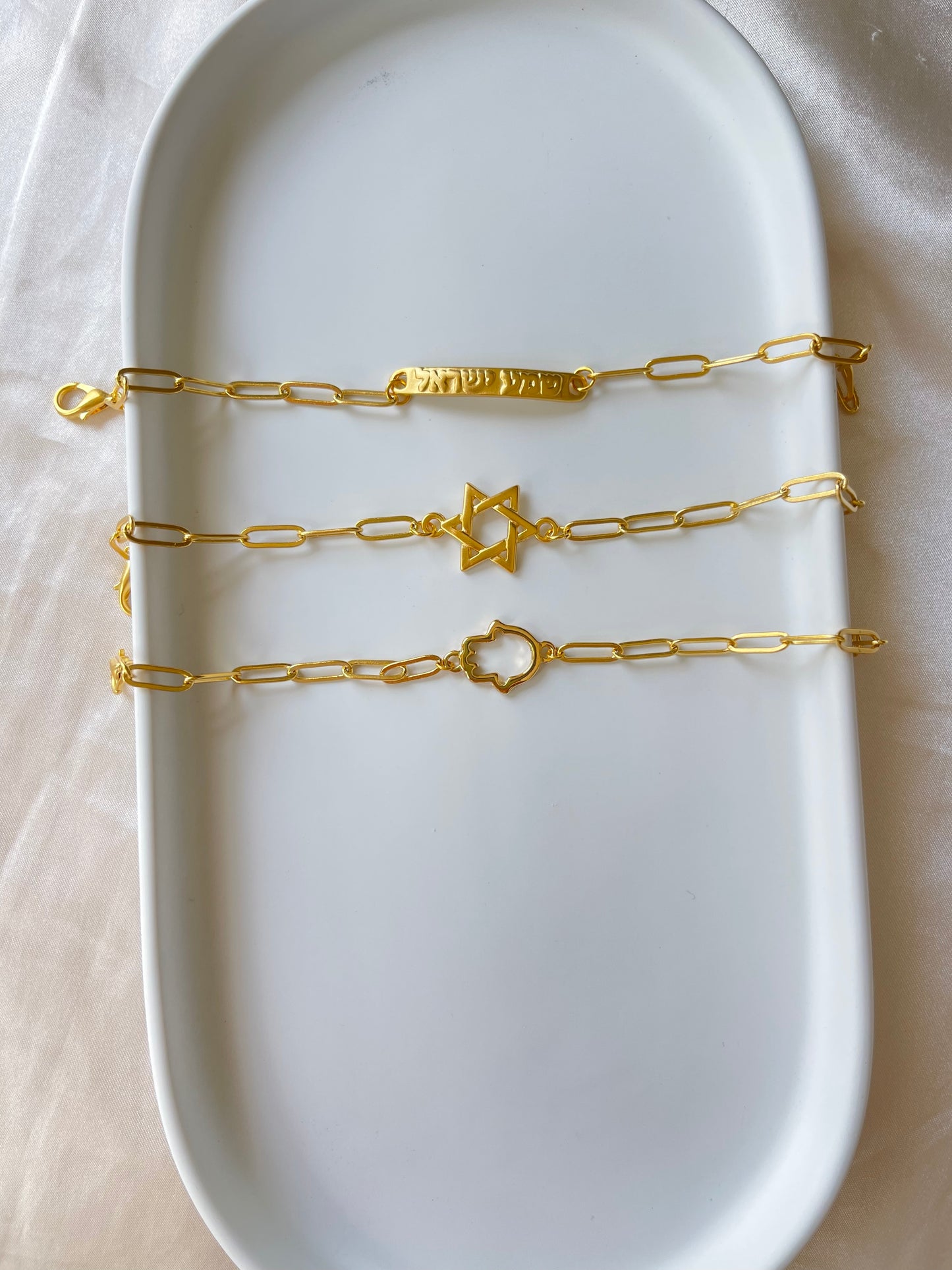Gold Jewish Star Bracelet